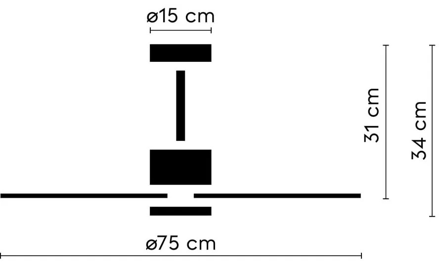 Бяло LED осветително тяло за таван ø 15 cm Rainbow – SULION