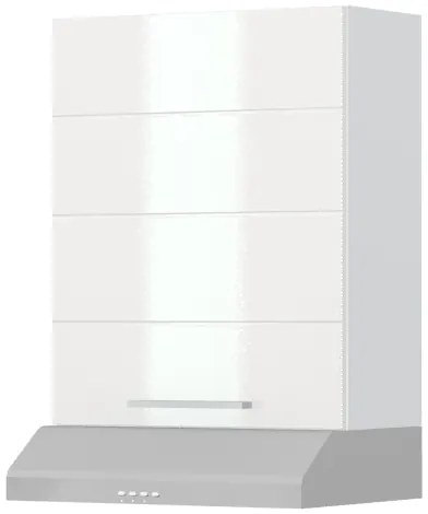 Висящ шкаф Hudson A9-60-1K за кухненски аспиратор-White - Gray