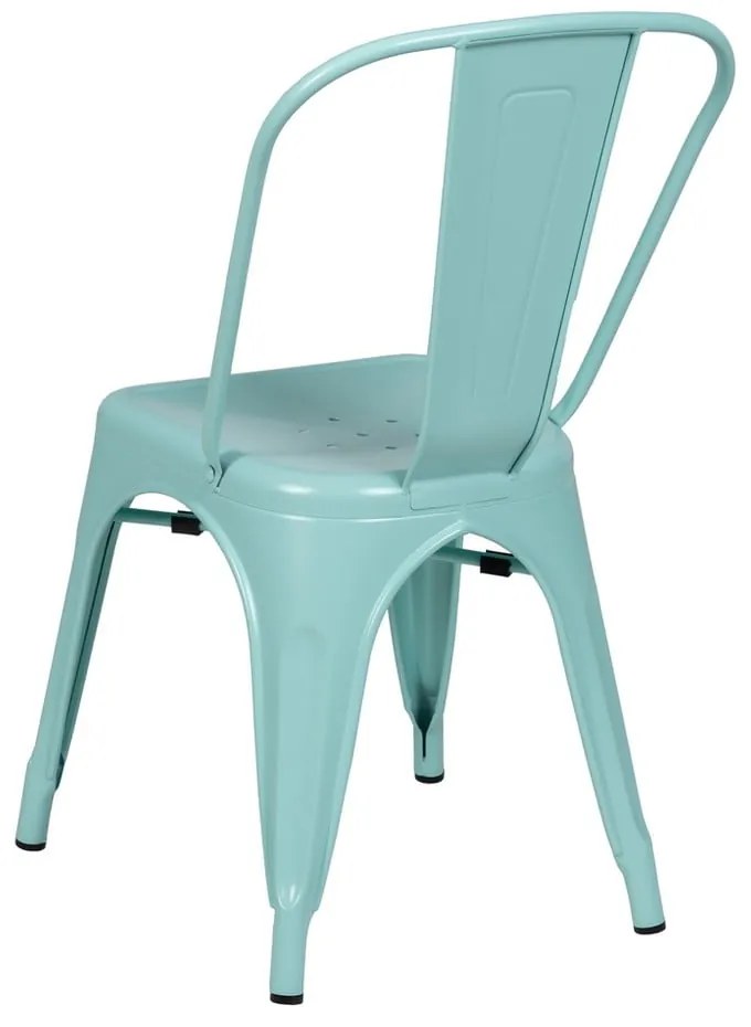Тюркоазени метални трапезни столове в комплект от 2 бр. – Ixia