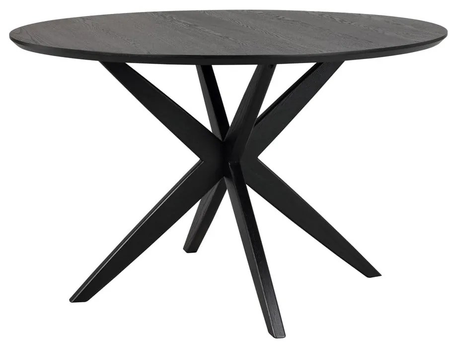 Кръгла маса за хранене с дъбов плот 120x120 cm Calverton - Rowico