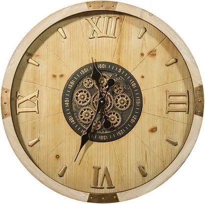 Стенен часовник atmosphera Micka, MDF и стъкло, Ø63.5 cm