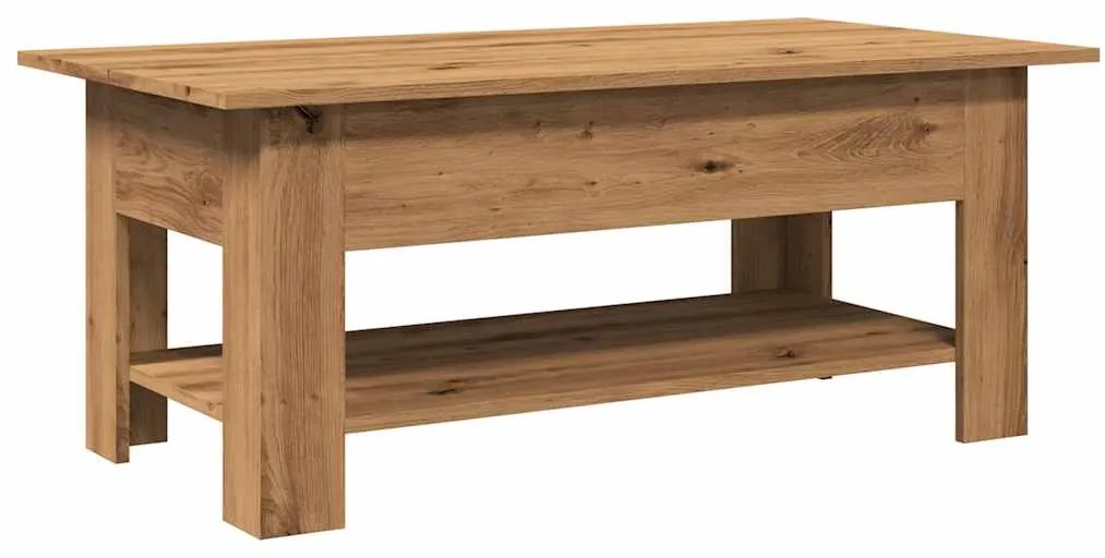 856797 vidaXL Кафе маса, дъб артизан, 102x55x42 см, инженерно дърво