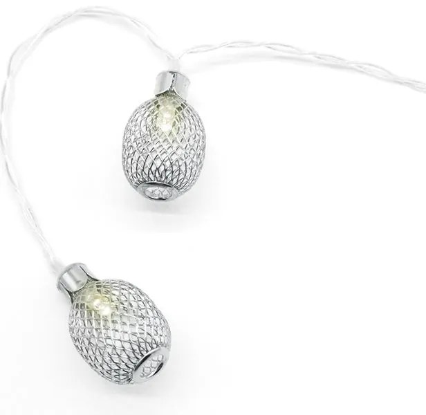 LED крушка в поредица Metal pineapple-сребро-Стабилен (10) парчета