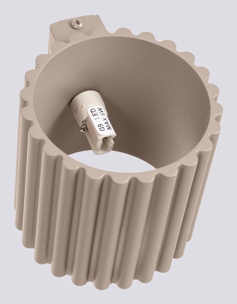 Кафяво-сива стенна лампа ø 10 cm Zora – Sollux