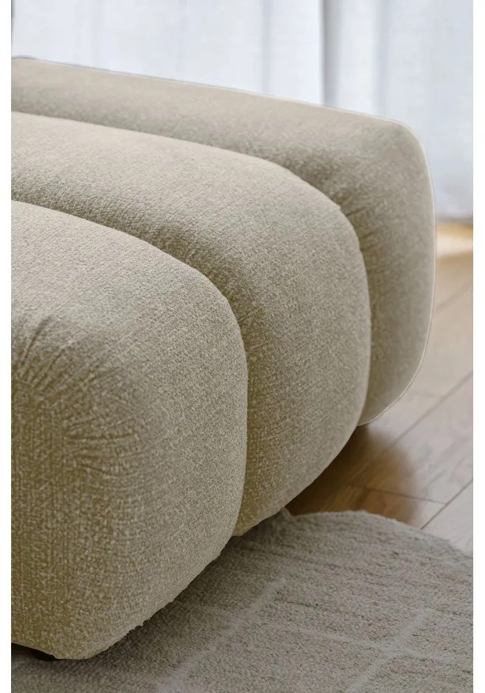 Бежов ъглов диван (десен ъгъл) Shell – Miuform