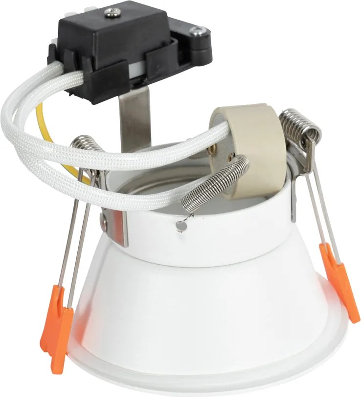 Смарт вграден прожектор бял IP44 вкл. Wifi GU10 50mm - Dept