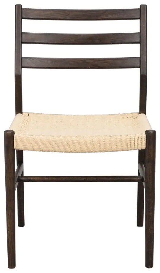 Трапезни столове в комплект от 2 бр. естествени/тъмнокафяви Harlan – Rowico