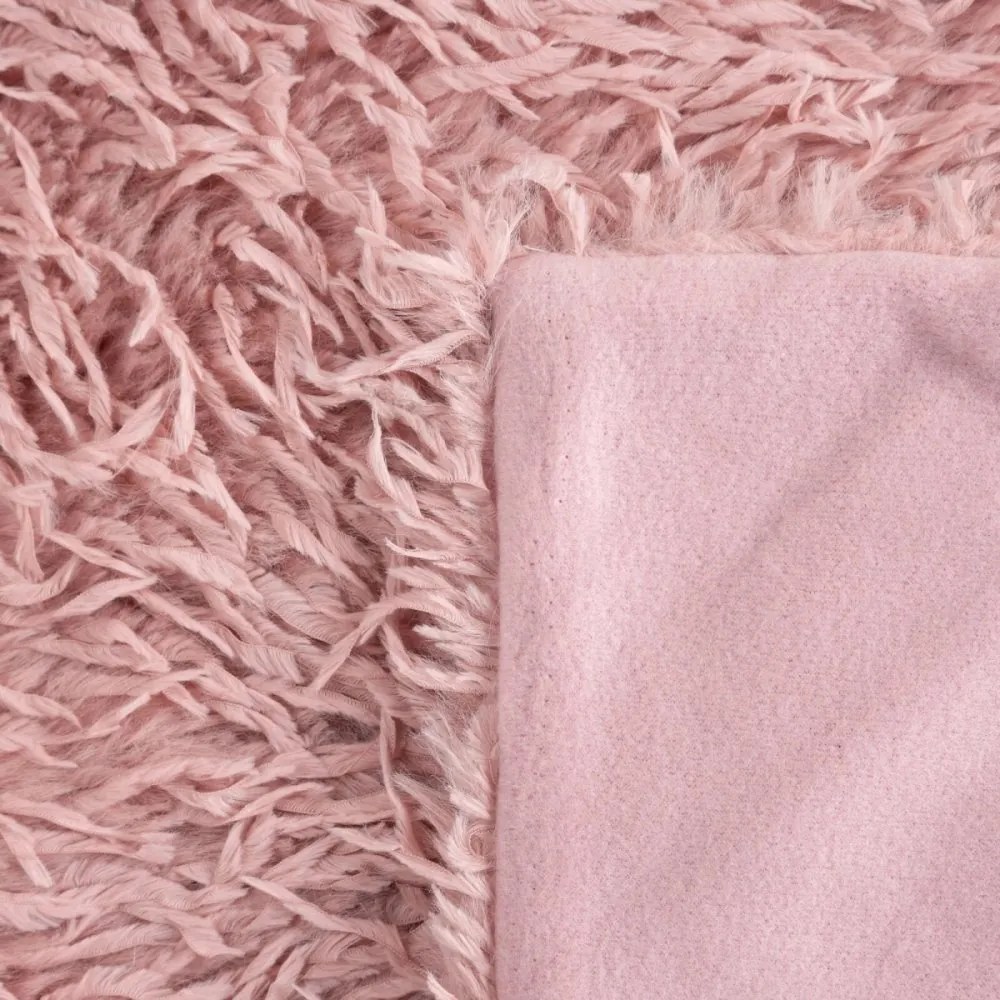 Пухкаво одеяло с подплата от полар - розово Ширина: 130 см | Дължина: 170 см