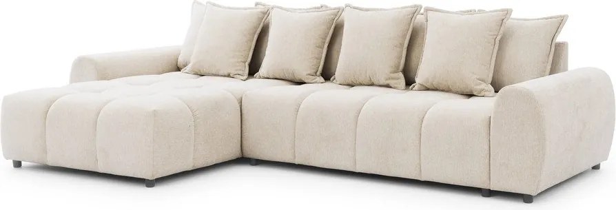 Бежов ъглов диван (ляв ъгъл) Albane – Ropez