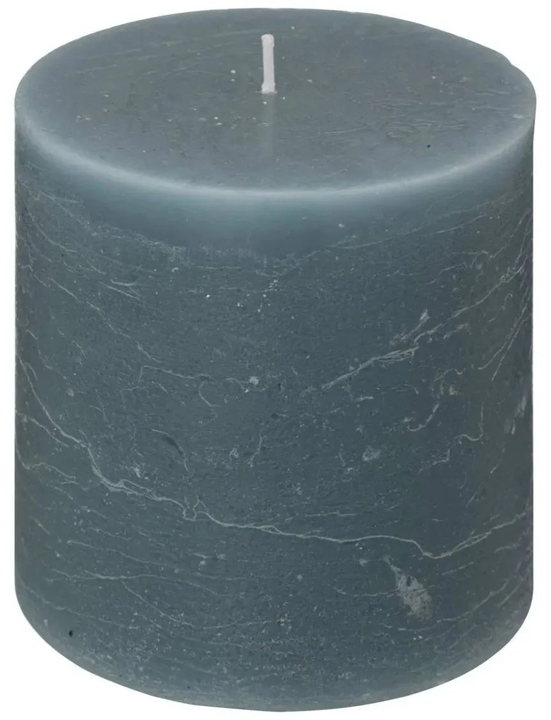 Свещ без аромат atmosphera Olia, Кръгла, 10x10 cm - Тъмносив