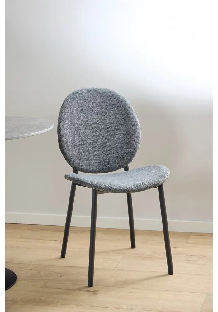 Антрацитен трапезен стол Cliff – Actona