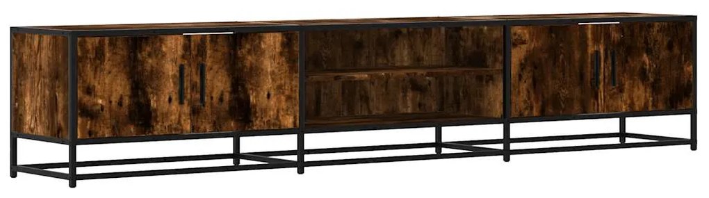 3300782 vidaXL ТB шкаф, опушен дъб, 210x35x41 см, инженерно дърво