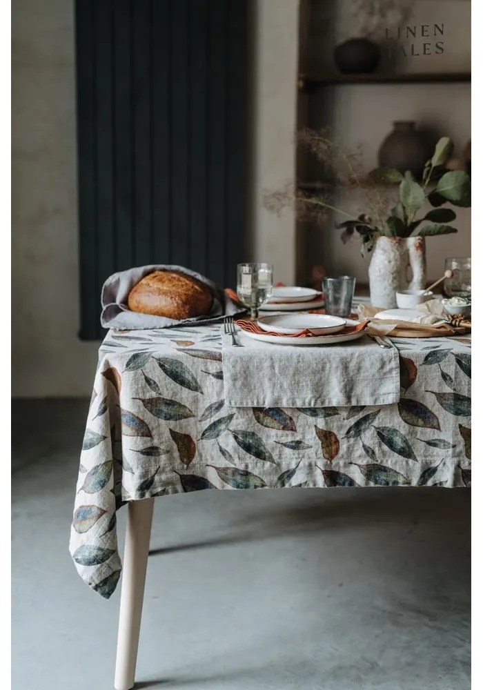 Ленена покривка за маса 140x140 cm Golden Fall – Linen Tales