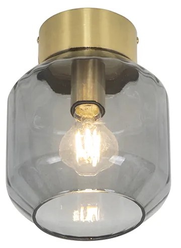 Интелигентна таванна лампа месинг с димно стъкло с WiFi A60 - Stiklo