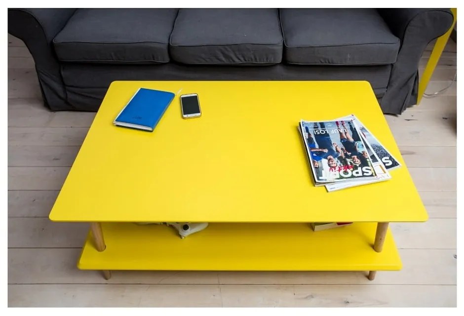 Бяла масичка за кафе с понижена основа KORO Koro - Ragaba