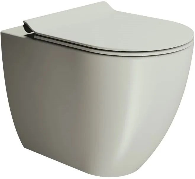 Мивка Pura/55 Swirlflush с капак Super Slim MS86SC GSI-Светло сиво