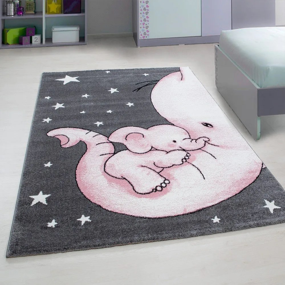 Розово-сив детски килим 80x150 cm Kids – Ayyildiz Carpets