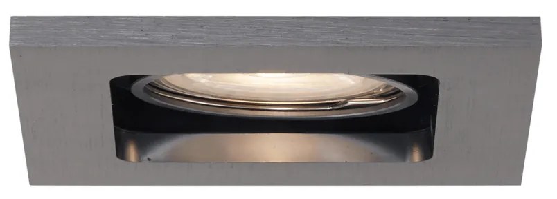 Комплект от 6 модерни вградени спот лампи Gunmetal GU10 50mm кръгли с възможност за накланяне - Qure