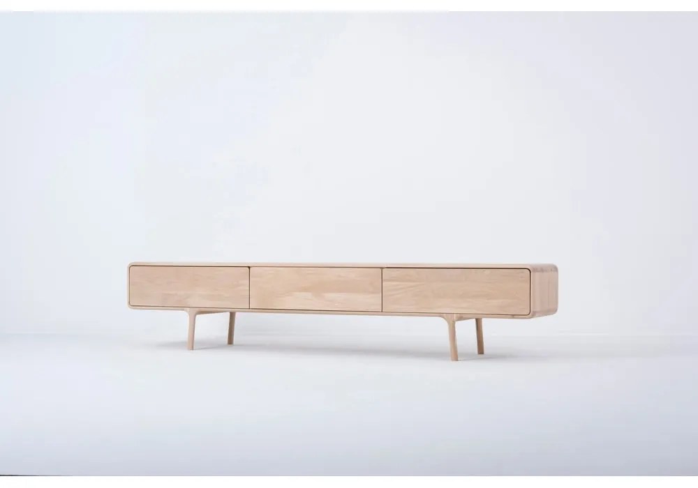 ТВ скрин от масивен дъб с 3 чекмеджета Fawn - Gazzda