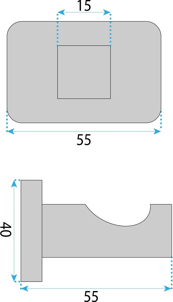 Закачалка за баня Nico 5905 Brush Nickel