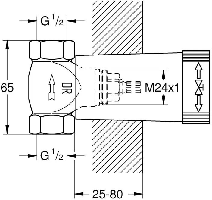 Internal Клапан switch Grohe 1/2"