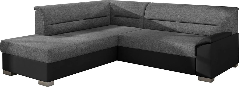 Ъгъл диван Rims-Left-Black - Gray Dark