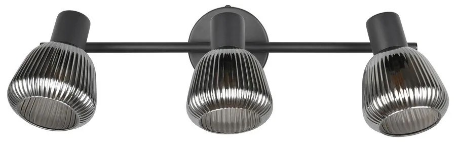 Черен прожектор ø 10 cm Tarifa – Trio