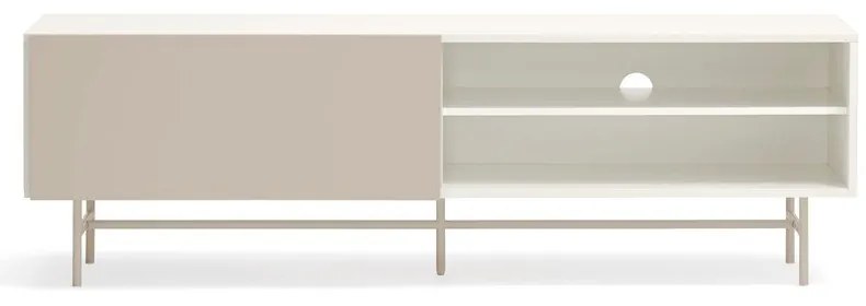 Светлосива и кремава телевизионна масичка 180x56 cm Nube - Teulat