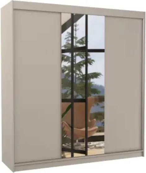 Гардероб Vithente 200 Sliding-сиво-бежово