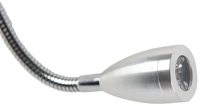 Модерна стенна лампа бяла с сив абажур - Brescia