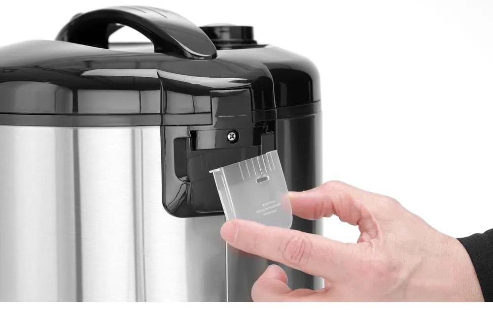 Уред за готвене на ориз в черно и сребристо – Hendi