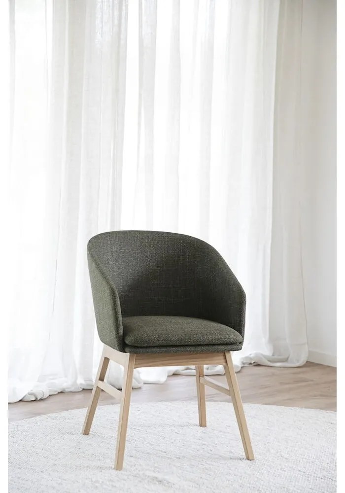 Зелени тапицирани трапезни столове в комплект 2 бр. Windham – Rowico