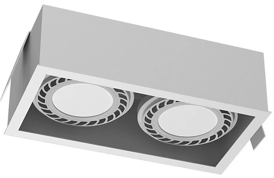 Brosline 3275 - Вградено осветително тяло CAGE 2xGU10/18W/230V бяло