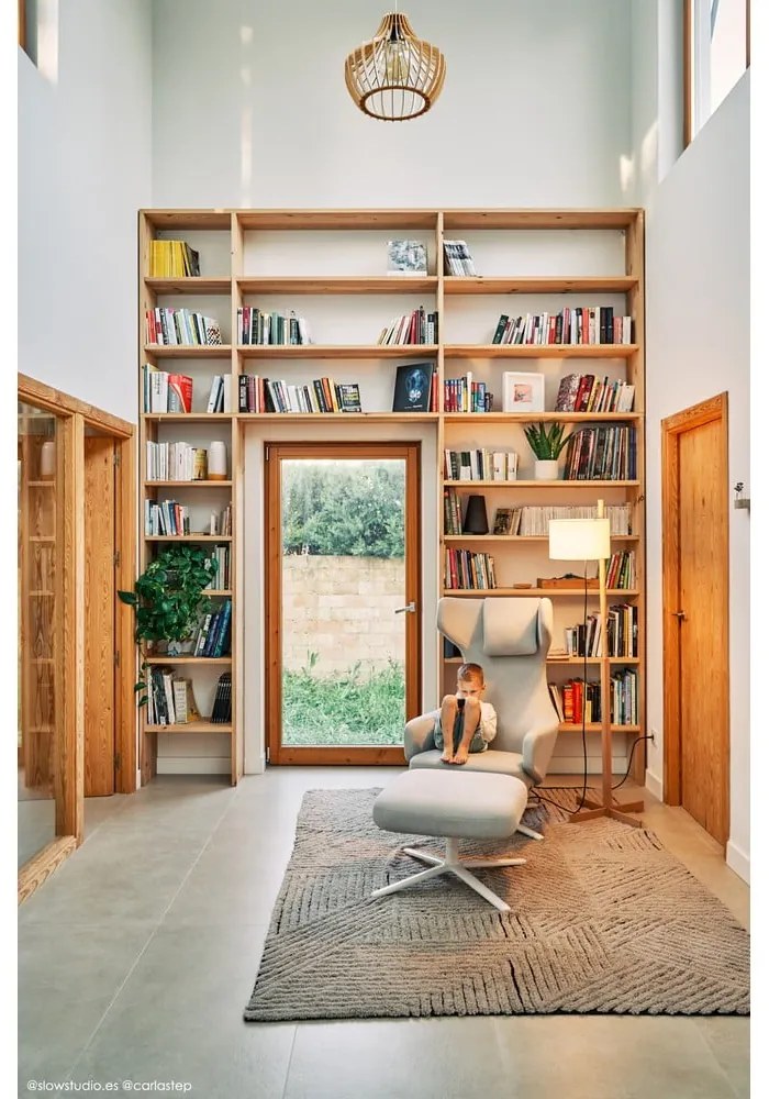 Светлокафяв ръчно изработен вълнен килим подходящ за пране 170x240 cm Golden Coffee – Lorena Canals