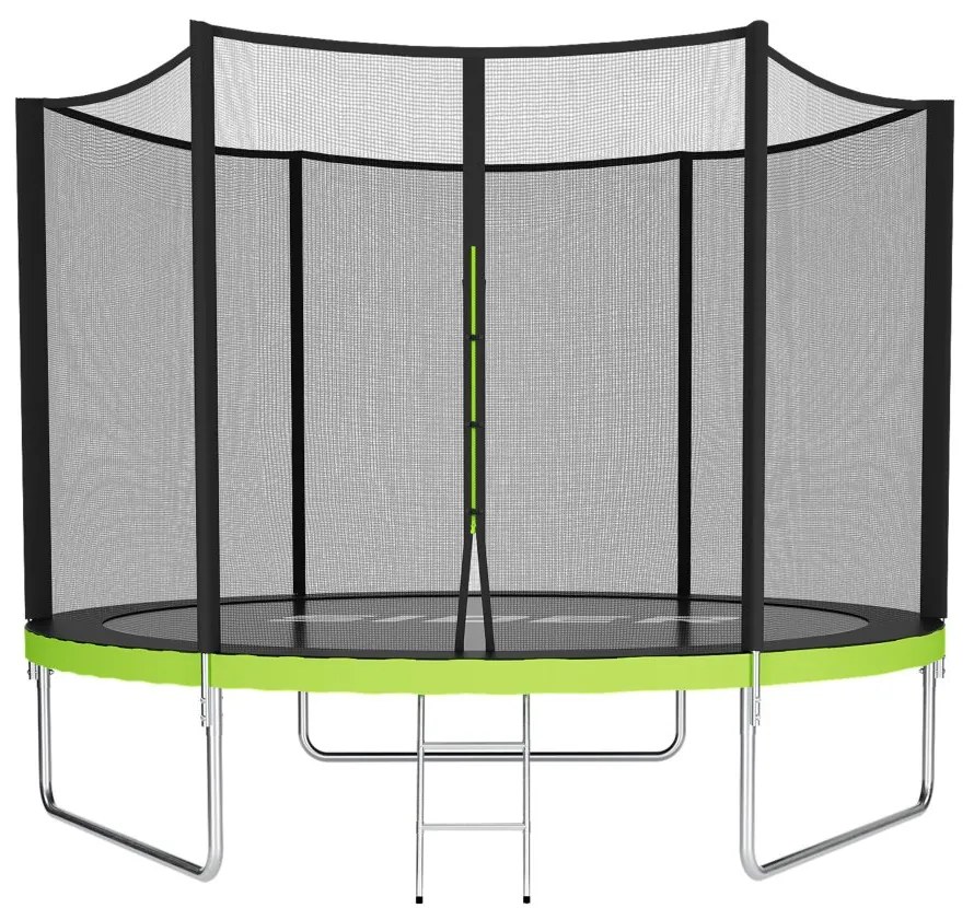 Градински батут за деца, защитна мрежа, стабилна конструкция 8FT Ø 252 cm