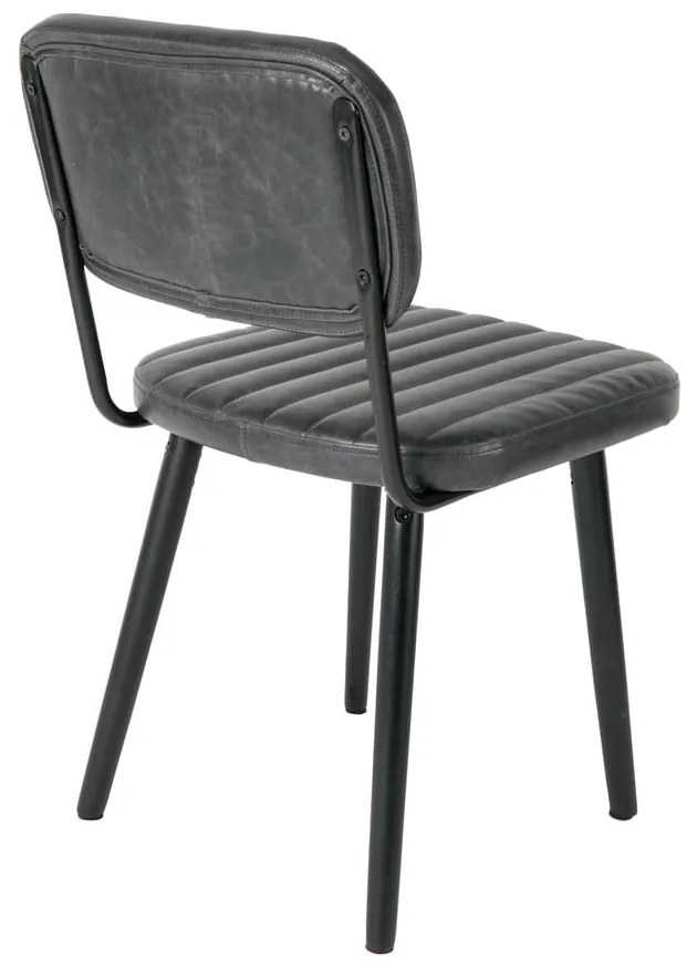 Черен трапезен стол Jake Worn - White Label