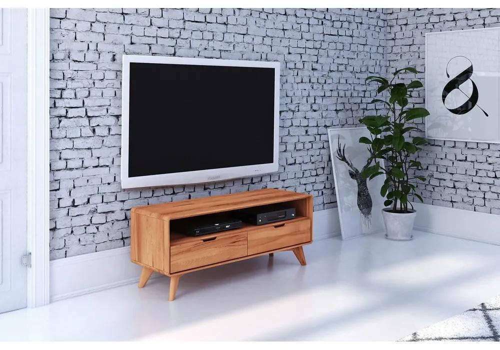 Масичка за телевизор от букова дървесина 120x48 cm Greg - The Beds