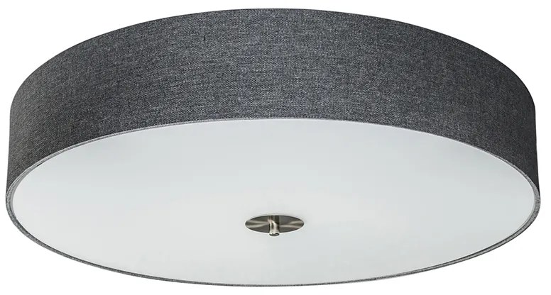 Ръстичен таванен аплик сив 70 см - Drum Jute