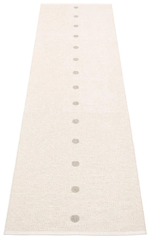 Бежова и кремава пътека за открито и закрито 70x280 cm Peg Linen Vanilla – Pappelina