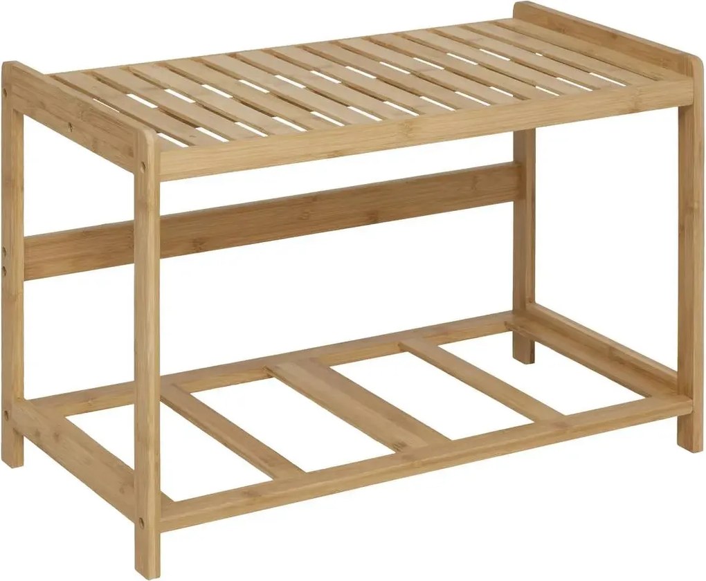 Пейка за съхранение 5five Tidy Box, 2 отделения, Бамбук