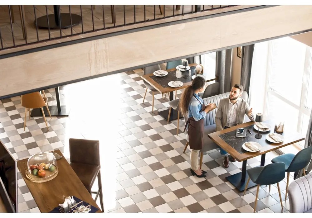 Черна LED затъмняваща се настолна лампа с метален абажур (височина 34 cm) Cosenza 2.0 – Fischer & Honsel