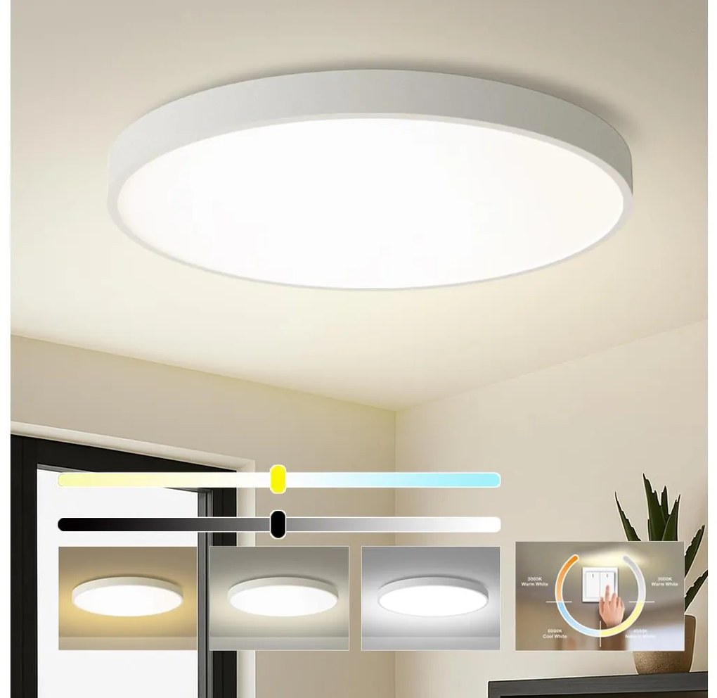 Brilagi - LED таванно осветително тяло POOL LED/128W/230V 3000/4500/6000K Ø 100 см бяло