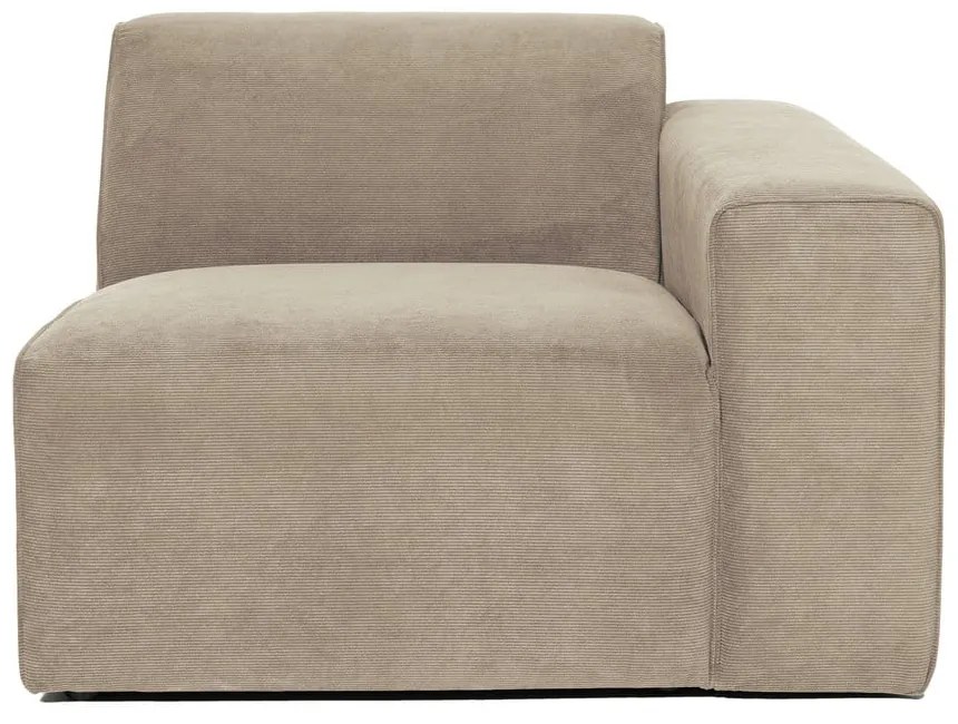 Бежов велурен модул на дивана (десен ъгъл) Sting - Scandic