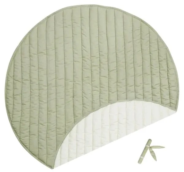 Зелено и кремаво детско килимче за игра Bamboo Leaf – Lorena Canals