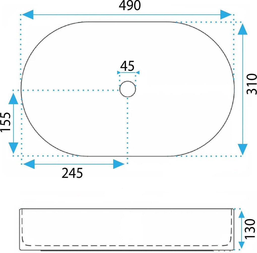 Умивалник за плот Rea Vanda Olive Matt