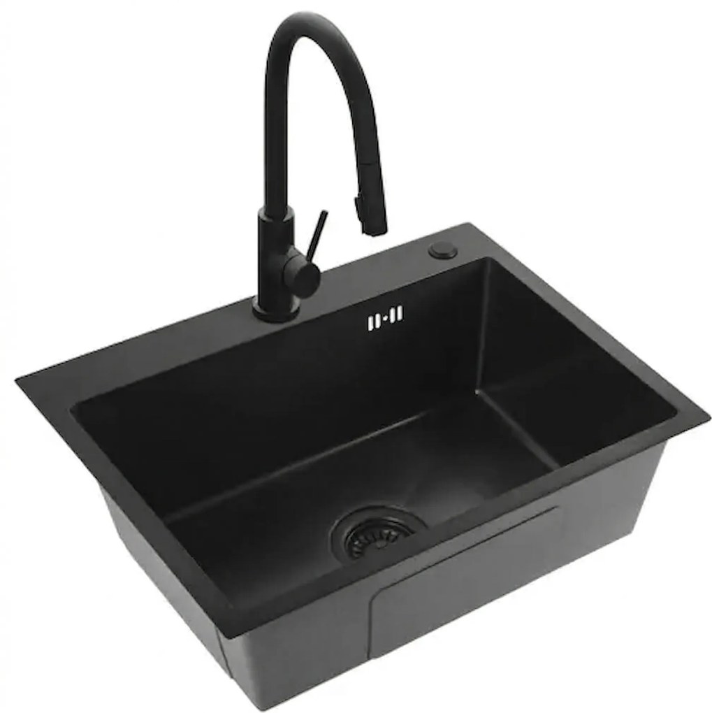 Стоманена мивка Liam Black