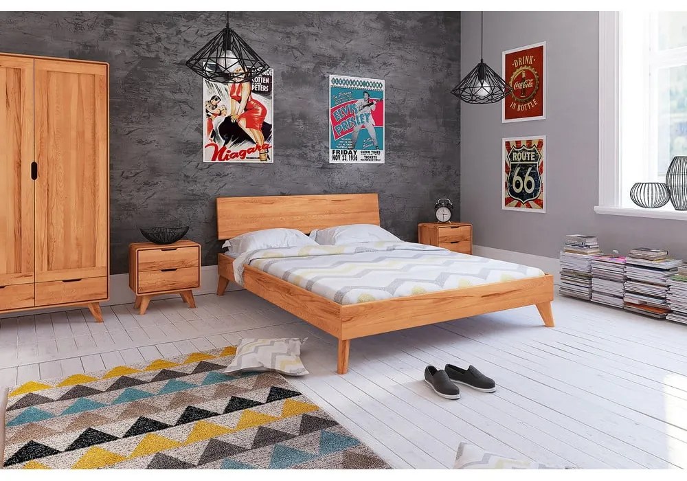 Двойно легло от букова дървесина 160x200 cm Greg 1 - The Beds