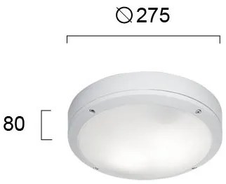 Лампа за таван Viokef Leros R-White