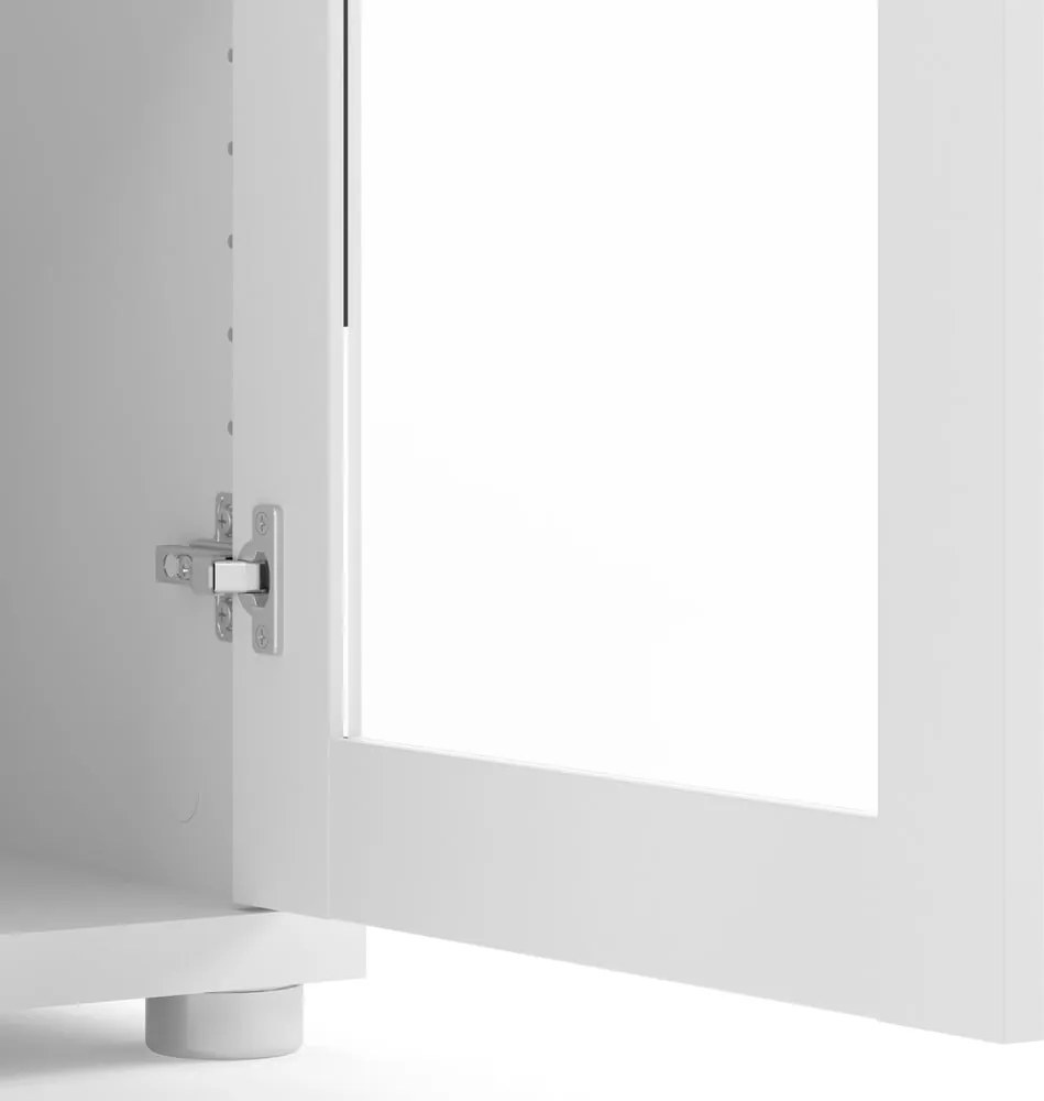 Бяла модулна библиотека 89x113 cm Prima – Tvilum