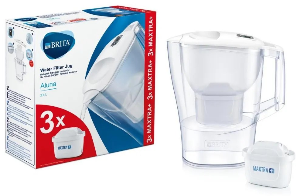 Brita - Филтрираща кана Aluna 2,4 л + 3 филтри